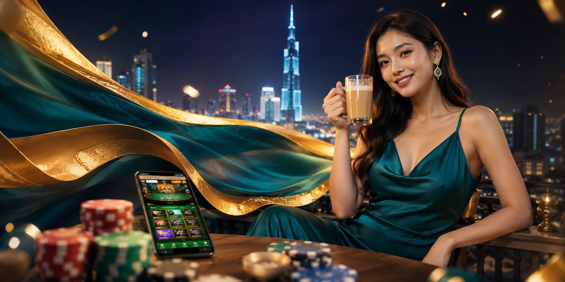 Pengguna Kuala Lumpur mengakses kasino mudah alih 338 melalui telefon pintar untuk permainan meja langsung